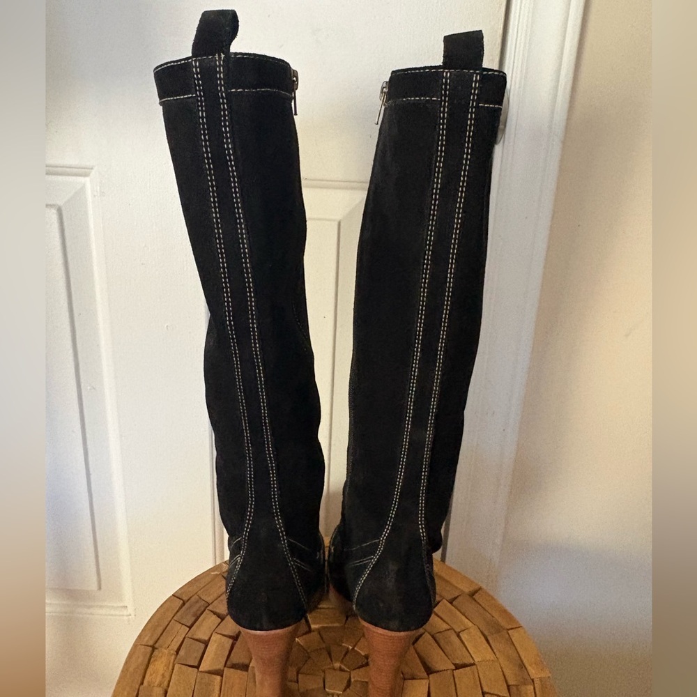 Michael Kors Black Suede Boots - Picture 4 of 15